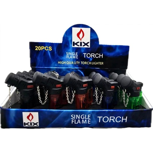 [Kix-007-S4] Torch Mini lighter Single Flame 20ct / UN1057 # RF-007-S4